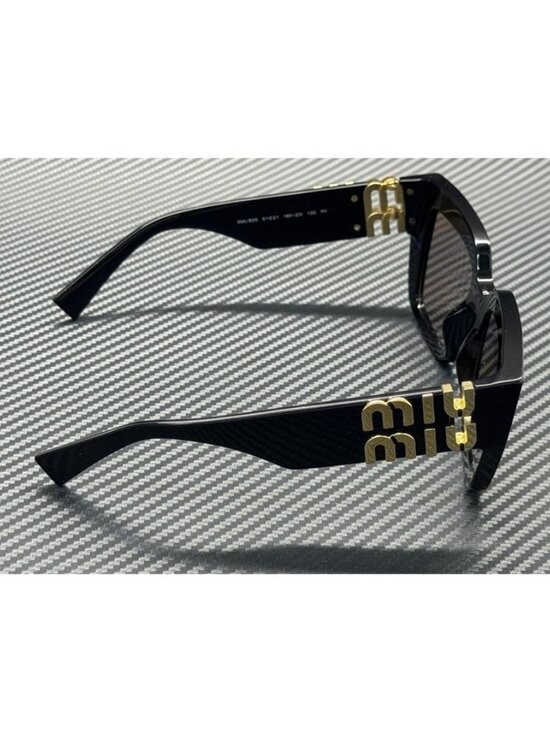 New Miu Miu Women Black Sunglasses 51-21-135